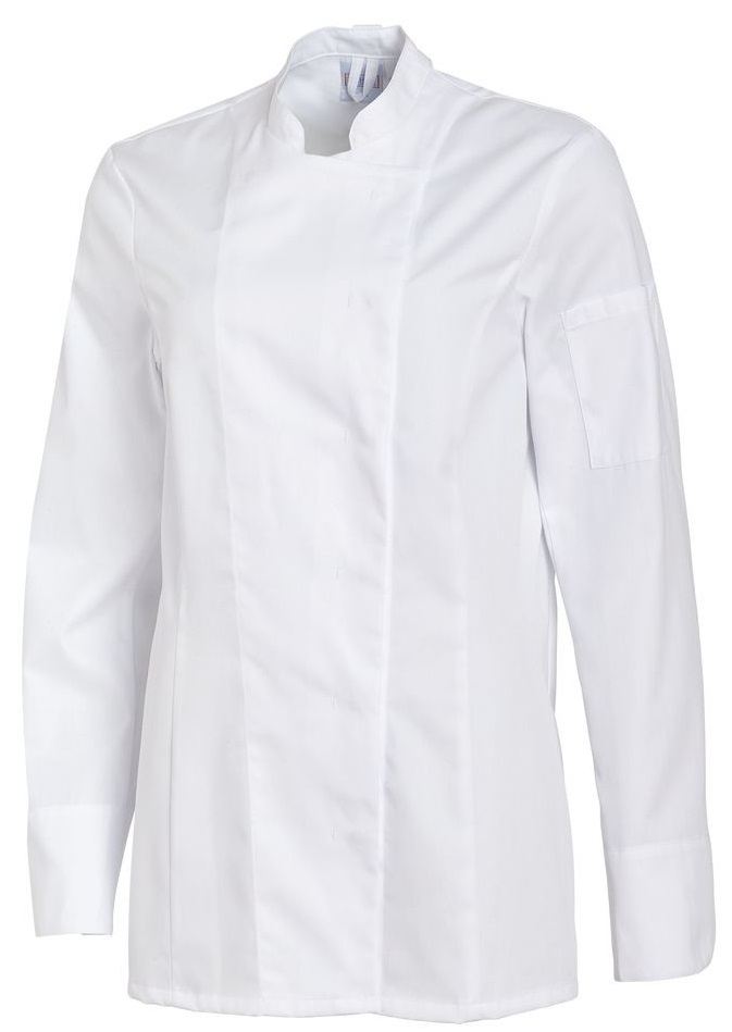 LEIBER-Jobwear, Damen-Kochjacke, langarm, weiss