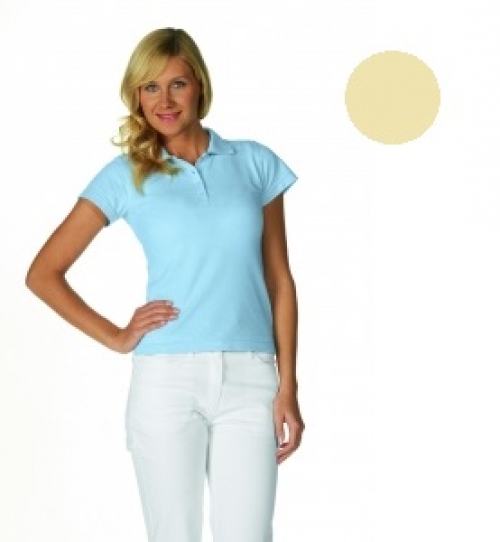 Gr.XL LEIBER Damen Poloshirt Gastronomiekleidung Cateringkleidung Arbeitsshirt Berufsshirt 1 2 Arm sand