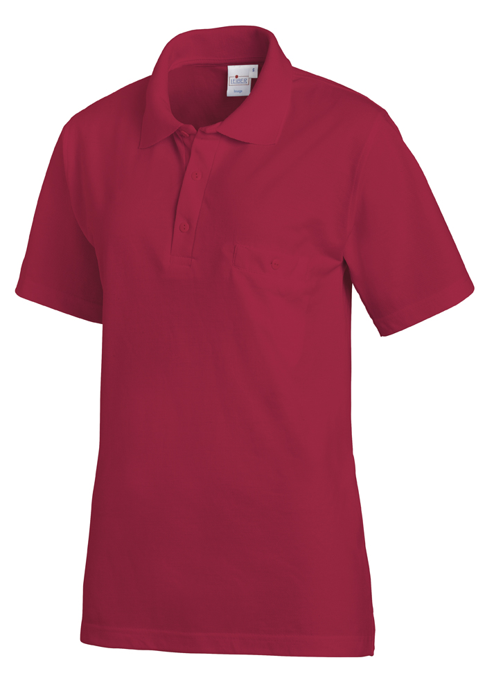 LEIBER-Jobwear, Poloshirt, Arbeits-Shirt, 1/2 Arm, beere