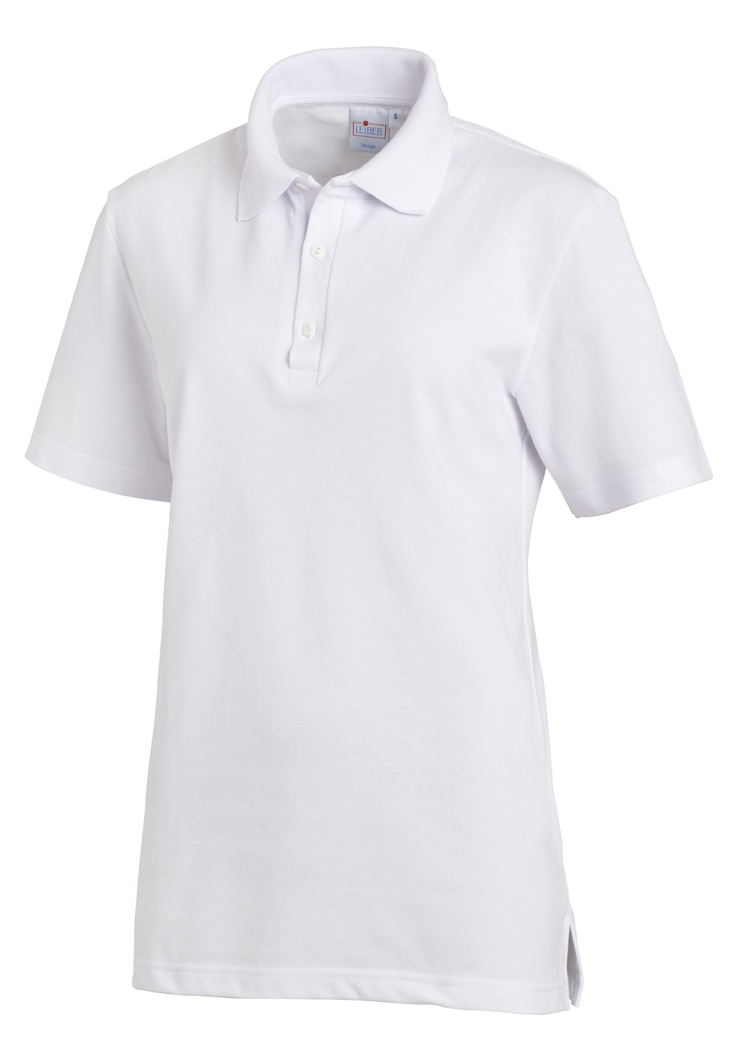LEIBER-Jobwear, Poloshirt, Arbeits-Berufs-Shirt, Damen & Herren, unisex, weiss