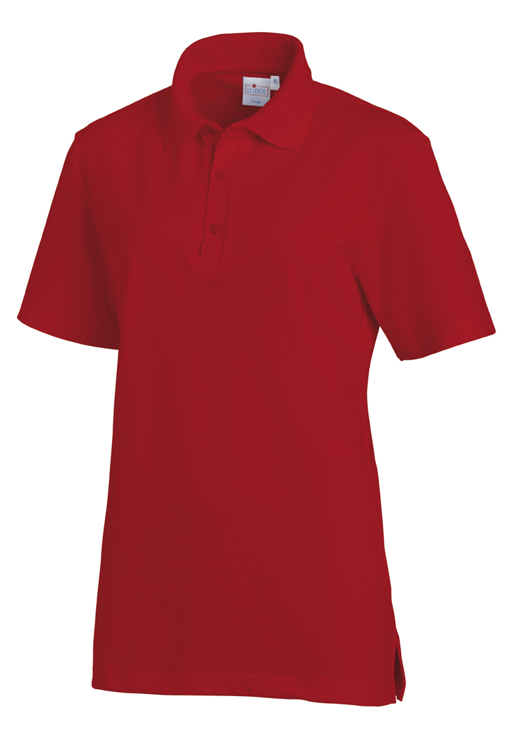 LEIBER-Jobwear, Poloshirt, Arbeits-Berufs-Shirt, Damen & Herren, unisex, rot