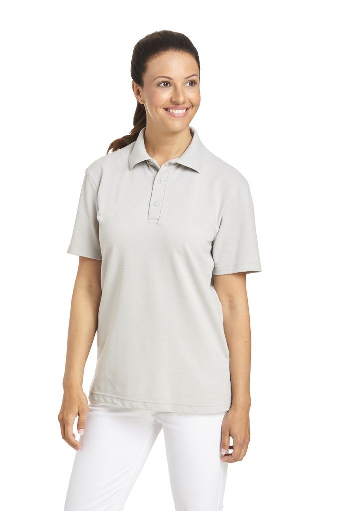 LEIBER-Jobwear, Poloshirt, Arbeits-Berufs-Shirt, Damen & Herren, unisex, silber