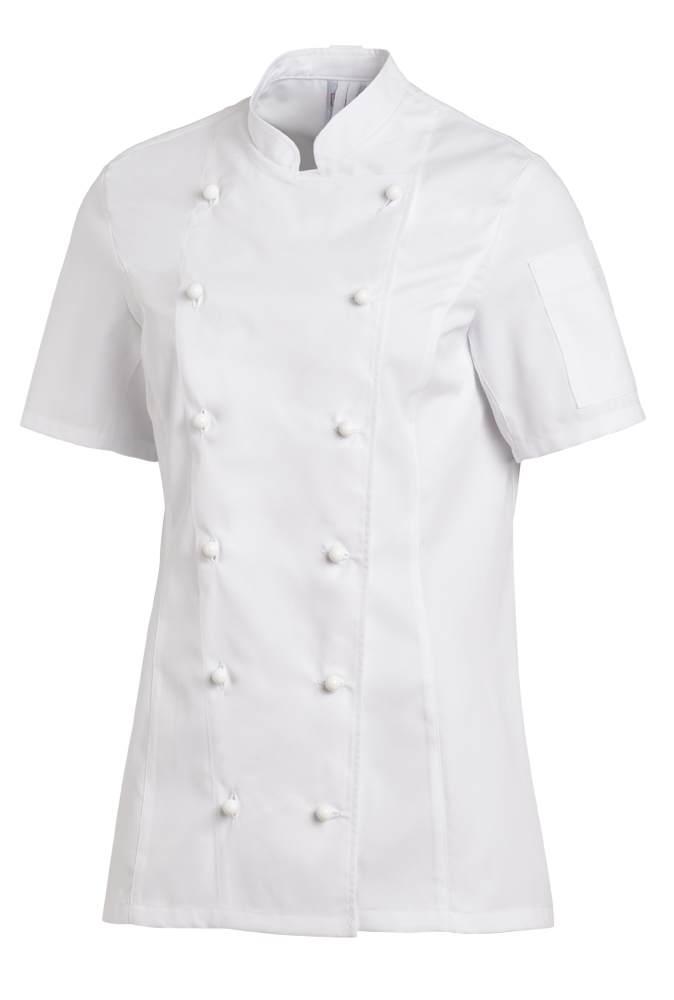 LEIBER-Jobwear, Damen-Kochjacke, 1/2 Arm, weiß