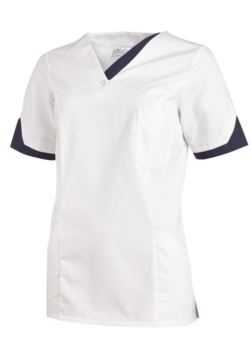 LEIBER-Jobwear, Damen-Schlupfjacke, Arbeits-Berufs-Jacke, ca. 190g/m², weiß/marine