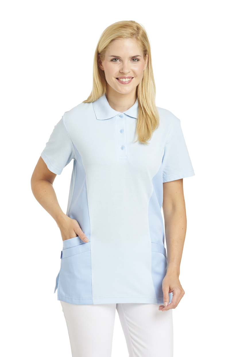 LEIBER-Jobwear, Polo-Schlupfjacke, Arbeits-Berufs-Jacke, ca. 220 g/m², hellblau