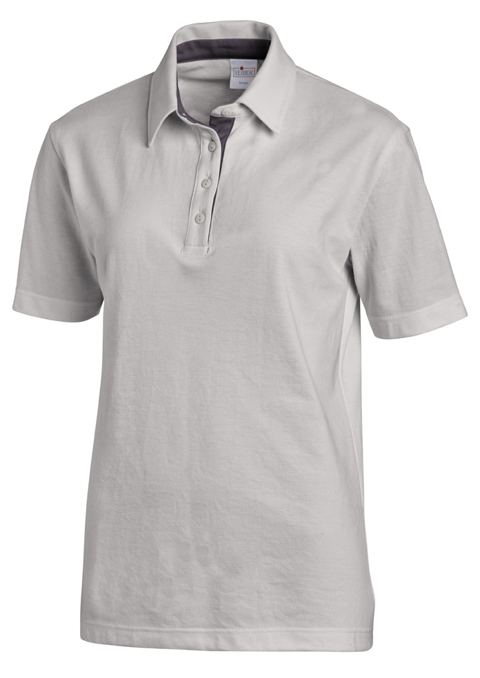 LEIBER-Jobwear, Poloshirt, Arbeits-Berufs-Shirt, Damen & Herren, ca. 220g/m², silbergrau/grau