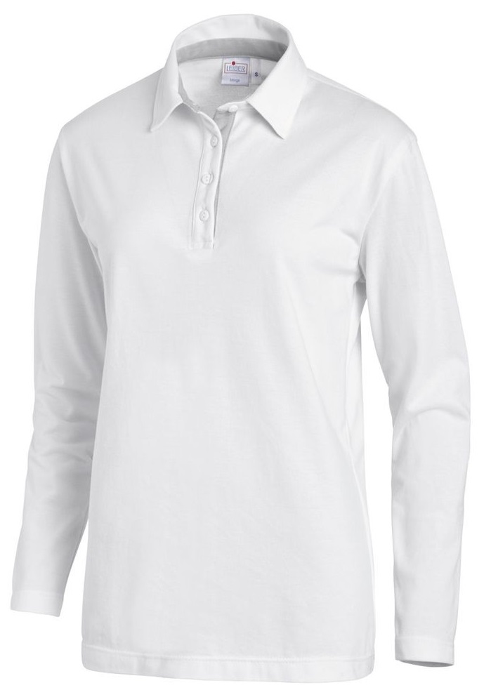 LEIBER-Polo-Shirt für Sie & Ihn, 1/1 Arm, ca. 220g/m², weiß/silber