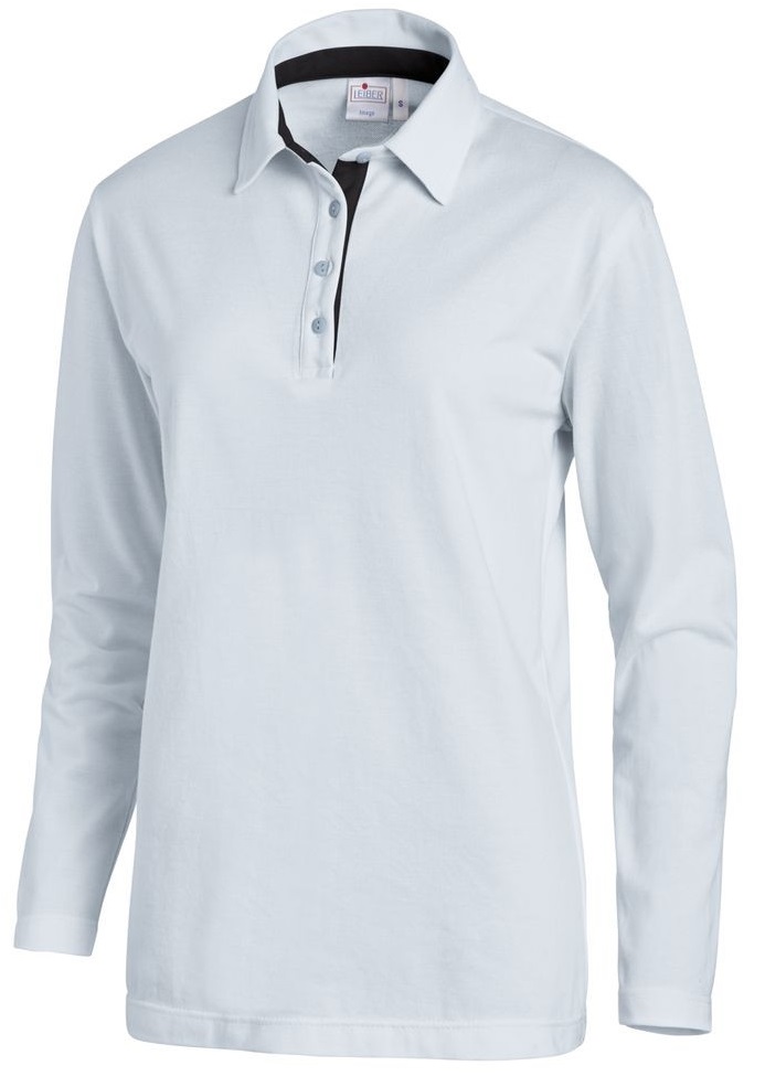 LEIBER-Jobwear, Polo-Shirt für Sie & Ihn, 1/1 Arm, ca. 220g/m², hellblau/marine