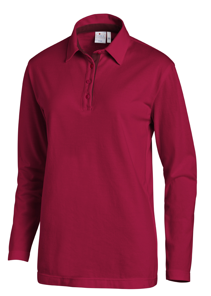 LEIBER-Jobwear, Poloshirt, Arbeits-Berufs-Shirt, Damen & Herren, 1/1 Arm, ca. 220g/m², beere/bordeaux