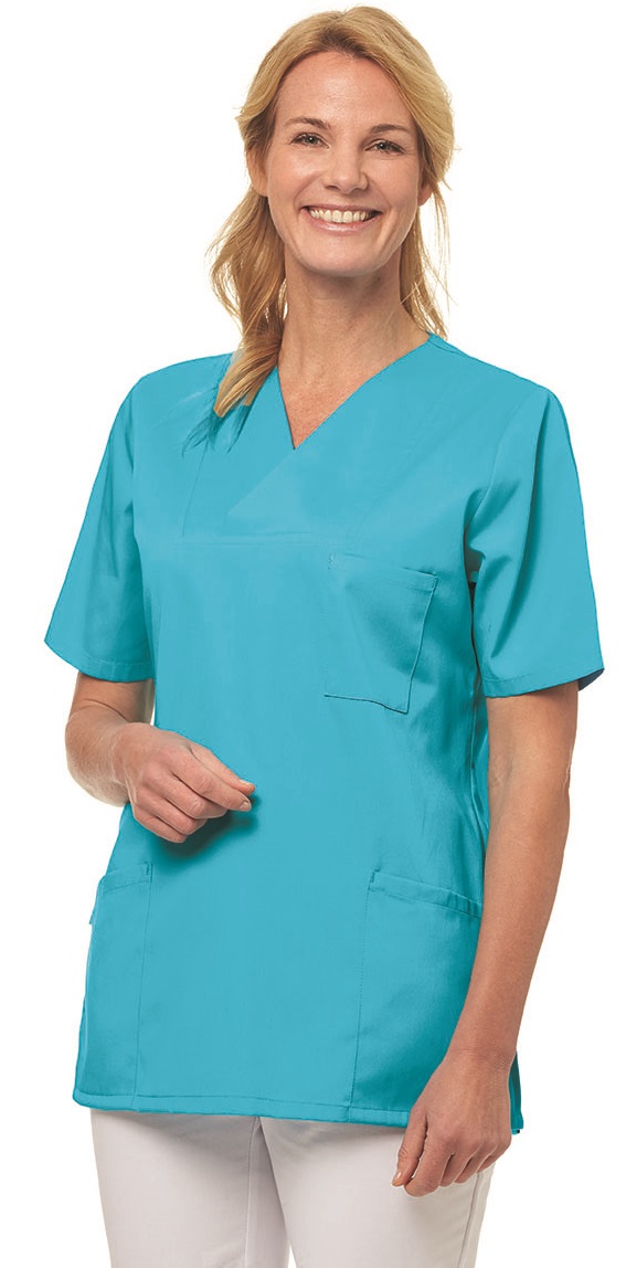 LEIBER-Jobwear, Damen-Schlupfjacke, Arbeits-Berufs-Jacke,ca. 150g/m², türkis