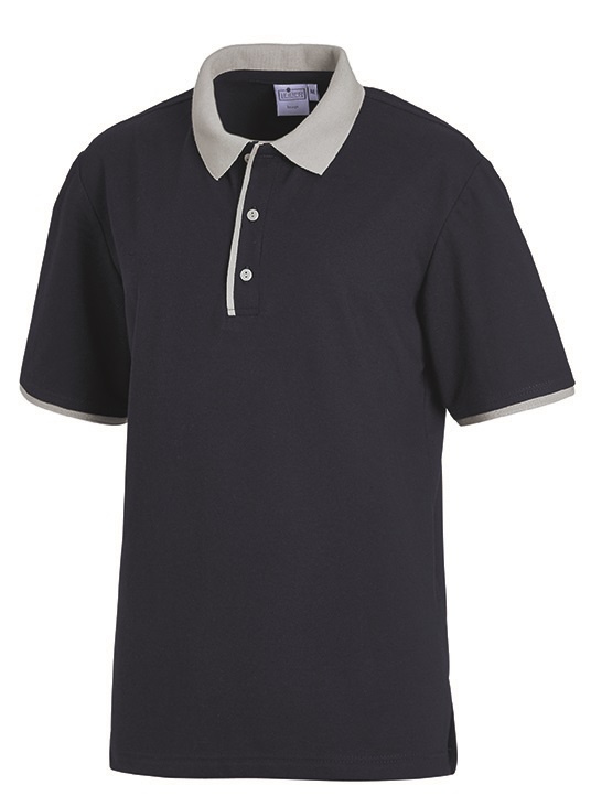 LEIBER-Jobwear, Poloshirt, Arbeits-Berufs-Shirt, Unisex, ca. 220g/m², marine/silbergrau