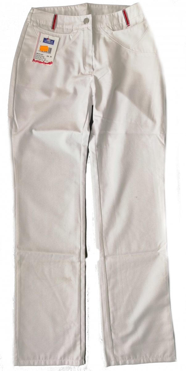 Gr.36 LEIBER Damenhose Arbeitshose Berufshose Medizin Pflege Praxis Nr 08 311 weiß