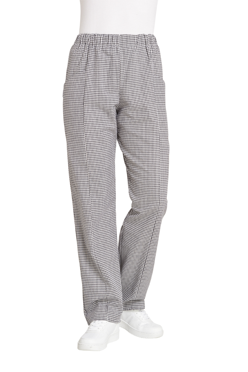 LEIBER-Jobwear, Kochhose, Bäckerhose, schwarz/weiß-pepita