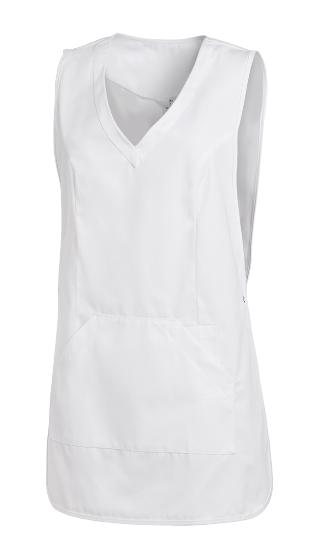 LEIBER-Jobwear, Überwurfschürze, Arbeits-Berufs-Schürze, Chasuble, weiß