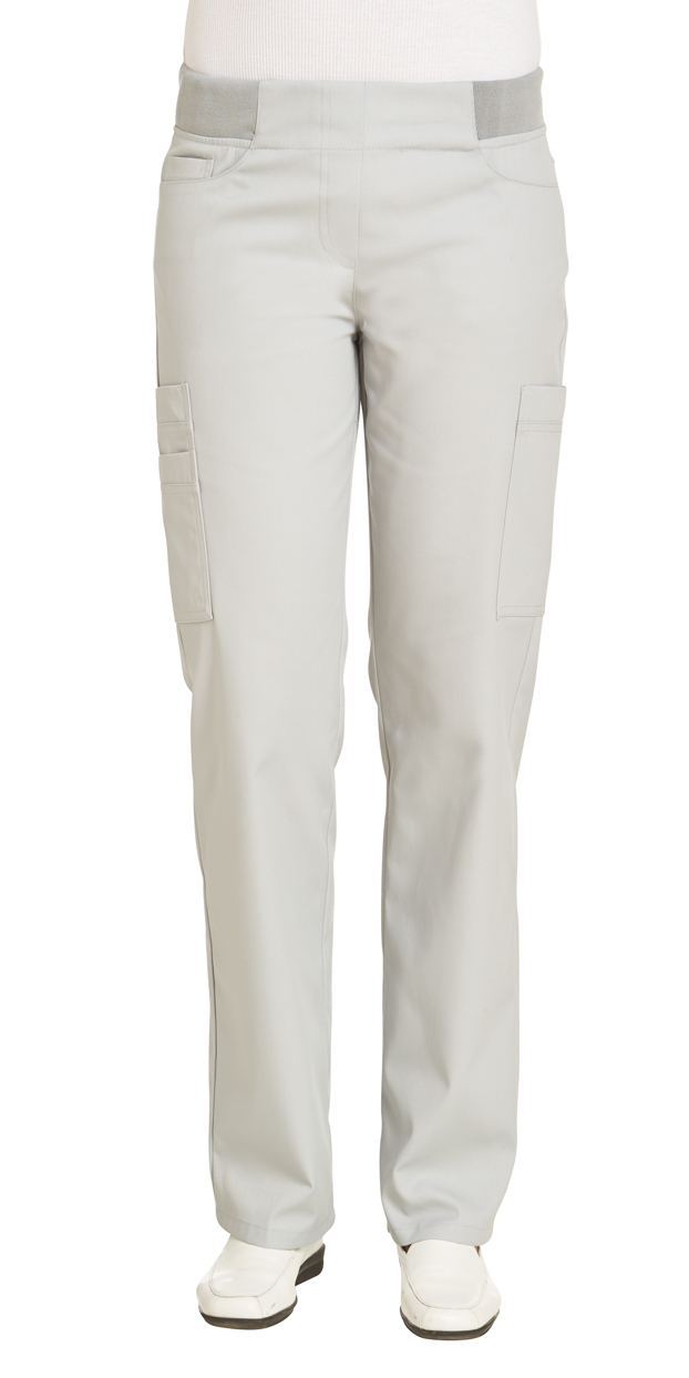 LEIBER-Jobwear, Damen-Arbeits-Berufs-Hose, Bundhose, ca. 215 g/m², silbergrau