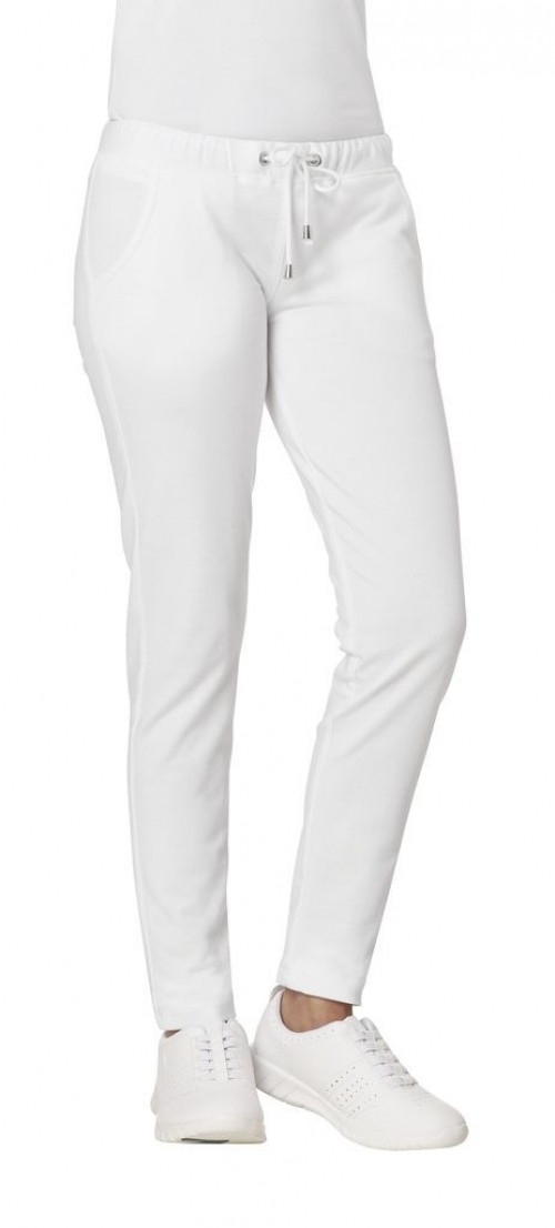 LEIBER-Jobwear, Damen-Arbeits-Berufs-Hose, Sweathose, 260 g/m², weiß