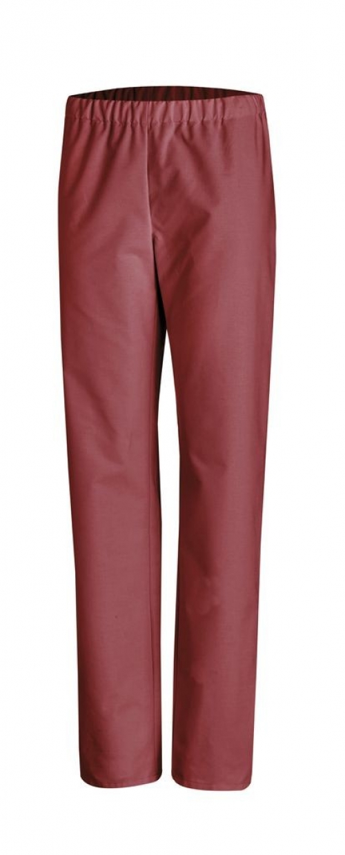LEIBER-Jobwear, Damen und Herren OP-Hose, Arbeits-Berufs-Hose, bordeaux
