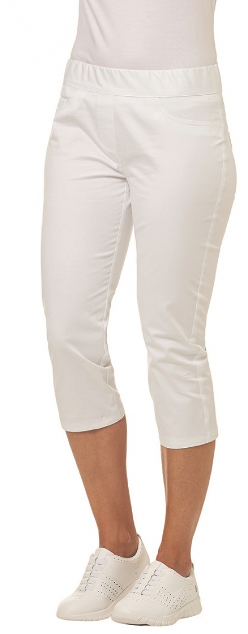 LEIBER-Jobwear, 3/4 Damenhose, 270 g/m², weiß