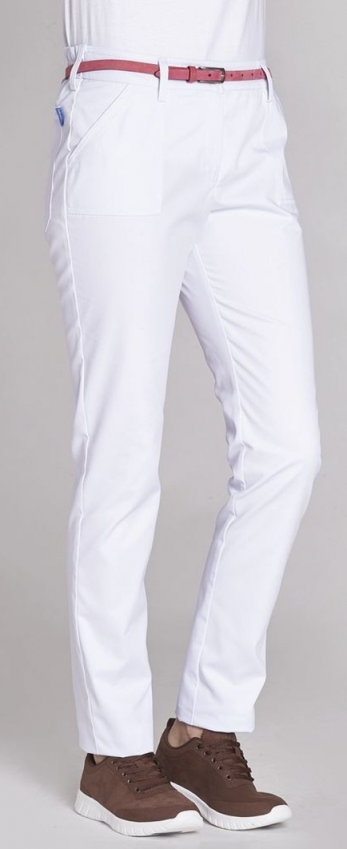 LEIBER-Jobwear, Damen-Bundhose, SL: 88 cm weiß