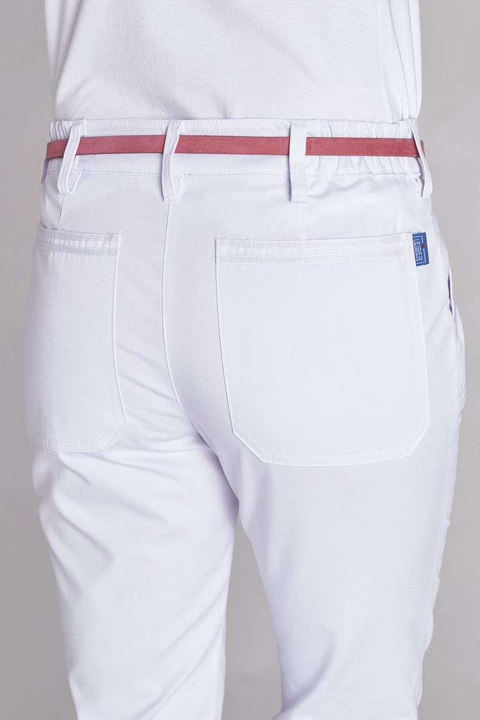 LEIBER-Jobwear, Damen-Bundhose, SL: 88 cm weiß