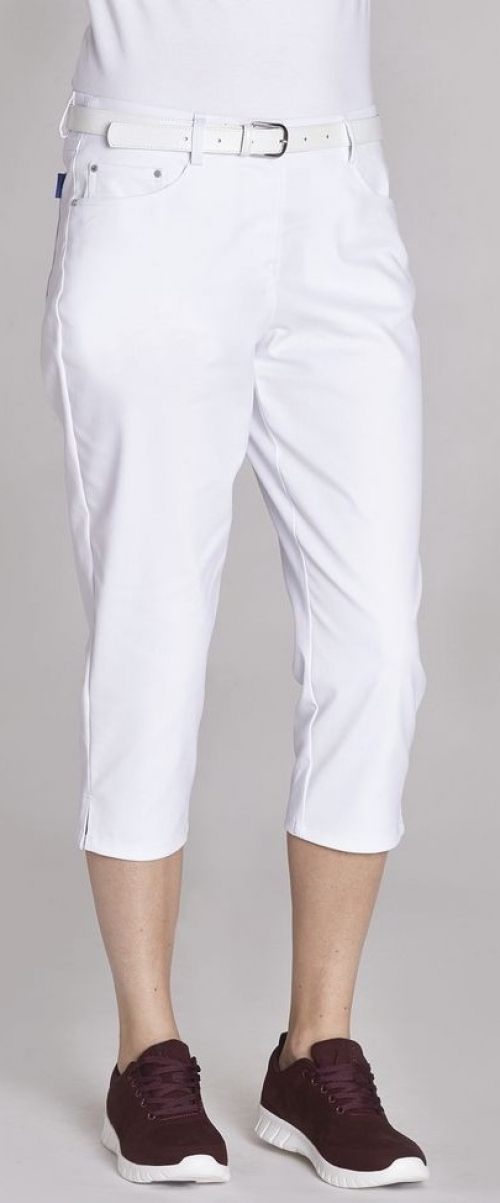 LEIBER-Jobwear, R-Damen-3/4 Hose, weiß