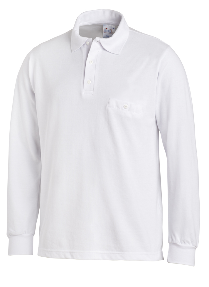 LEIBER-Jobwear, Food-HACCP-Arbeits-Berufs-Polo-Shirt 1/1 Arm weiß