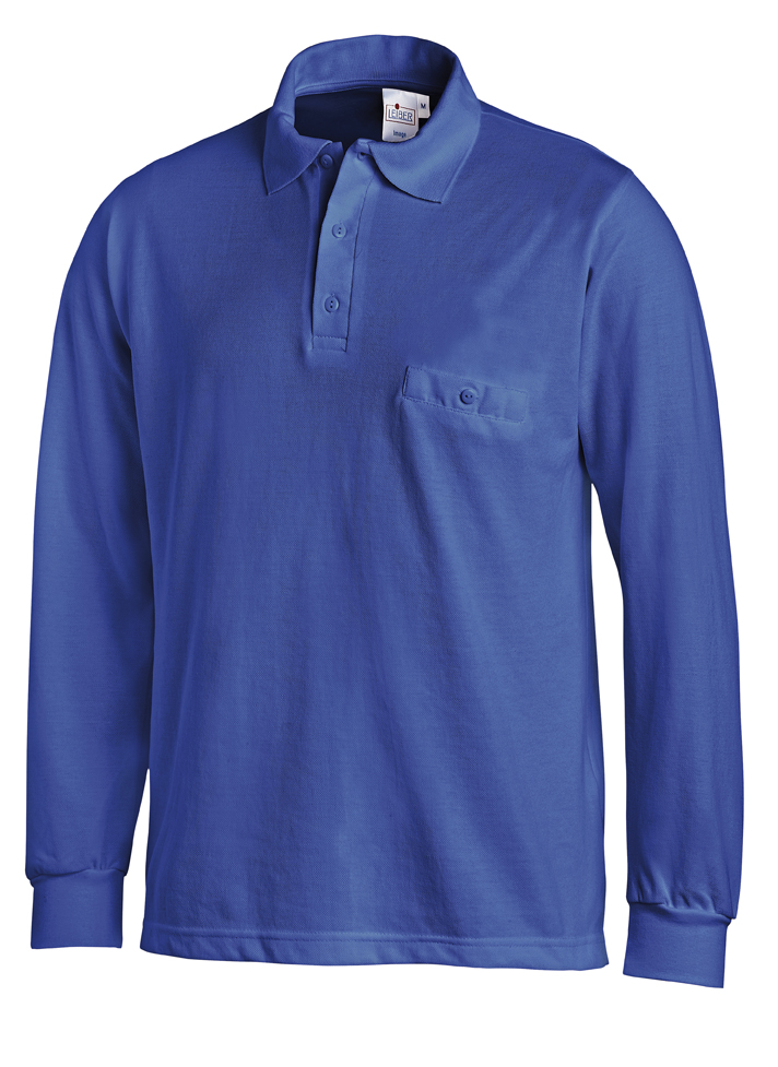 LEIBER-Jobwear, Poloshirt, Arbeits-Berufs-Shirt, 1/1 Arm, königsblau