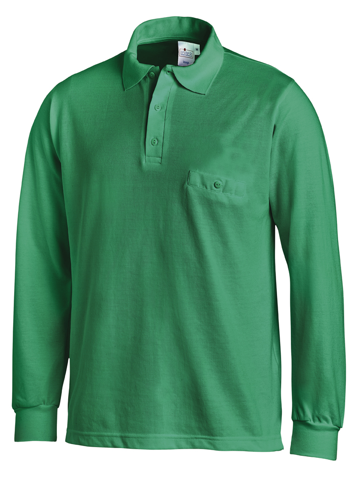 LEIBER-Jobwear, Poloshirt, Arbeits-Berufs-Shirt, 1/1 Arm, grün