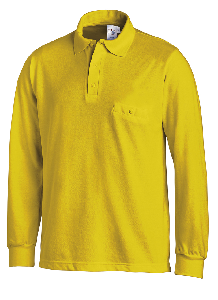 LEIBER-Jobwear, Poloshirt, Arbeits-Berufs-Shirt, 1/1 Arm, gelb