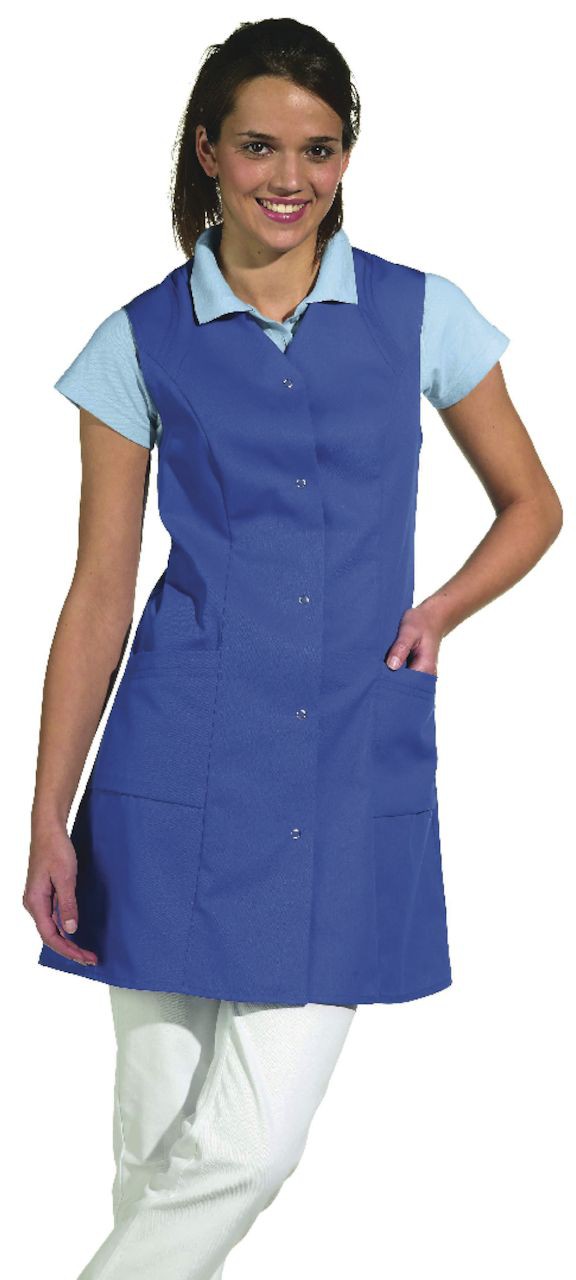 LEIBER-Jobwear, 7/8-Kasack, Arbeits-Berufs-Kasack, ohne Arm, königsblau