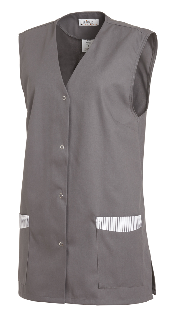 LEIBER-Jobwear, Westenkasack, Arbeits-Berufs-Kasack, grau