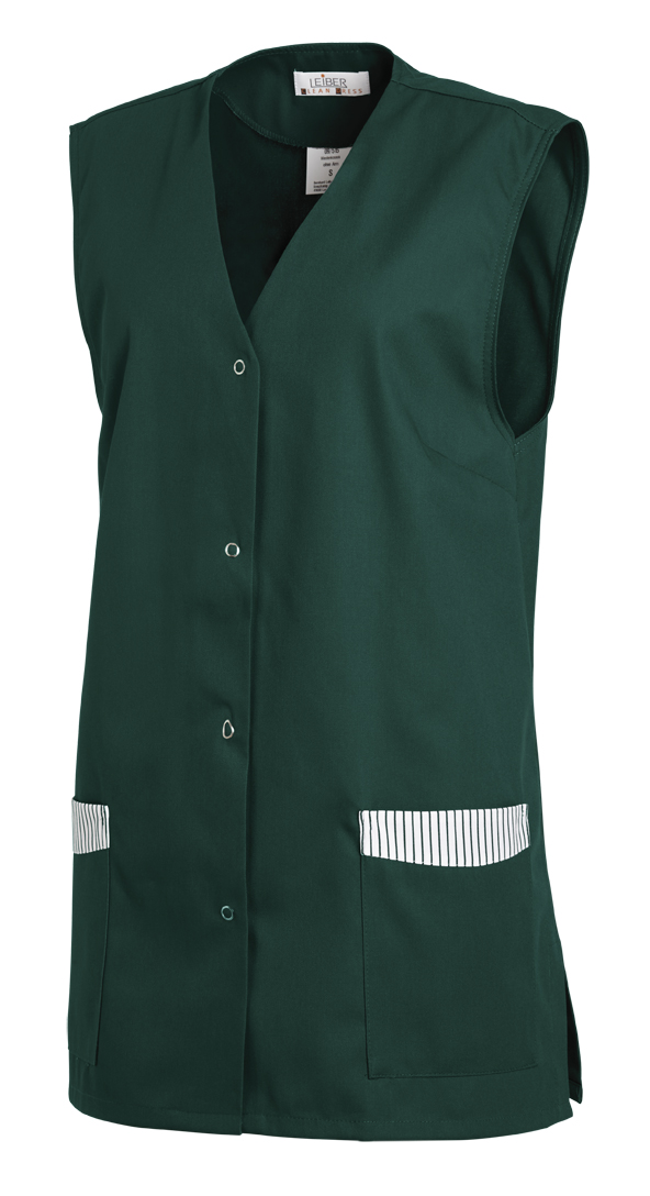 LEIBER-Jobwear, Westenkasack, Arbeits-Berufs-Kasack, bottle green
