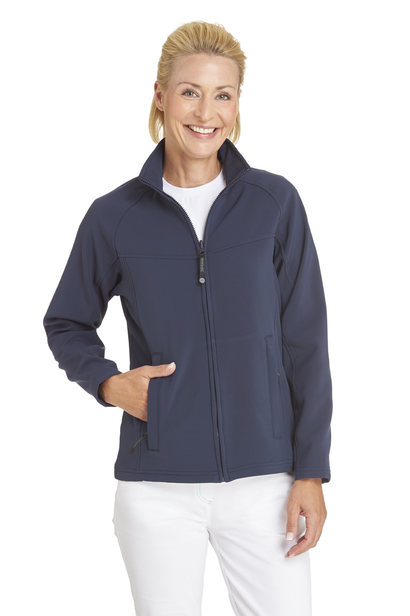 LEIBER-Jobwear, Damen-Softshelljacke, Arbeits-Berufs-Jacke, marine