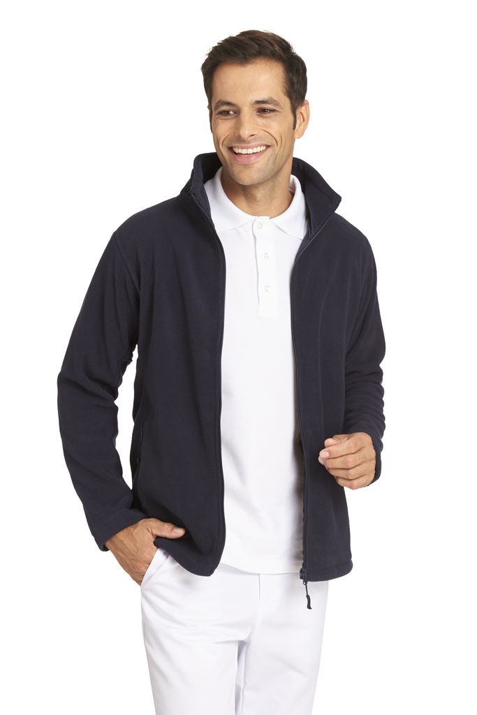 LEIBER-Jobwear, Herren-Fleecejacke, Arbeits-Berufs-Jacke, ca. 320g/m², marine