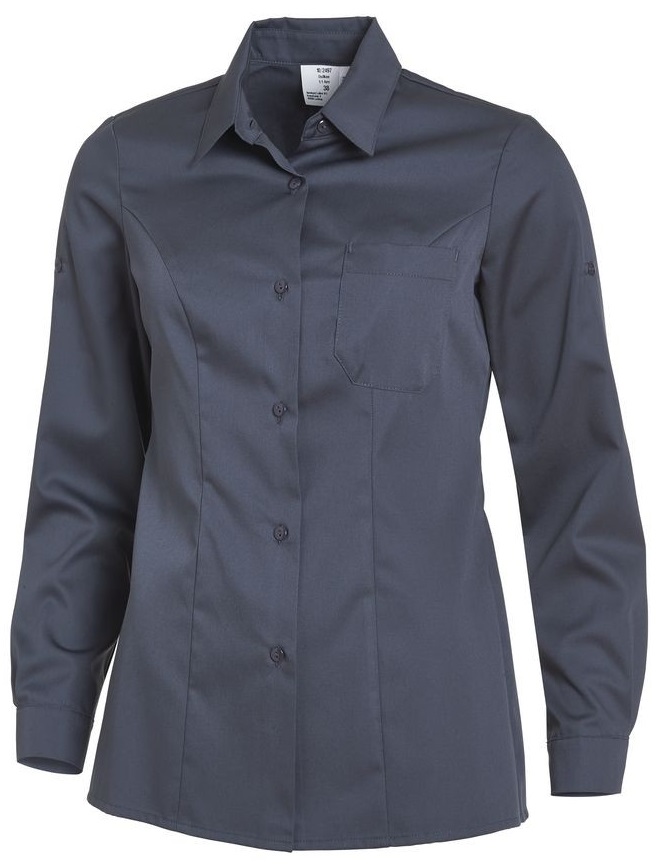 LEIBER-Jobwear, Damen-Bluse, langarm, dunkelgrau