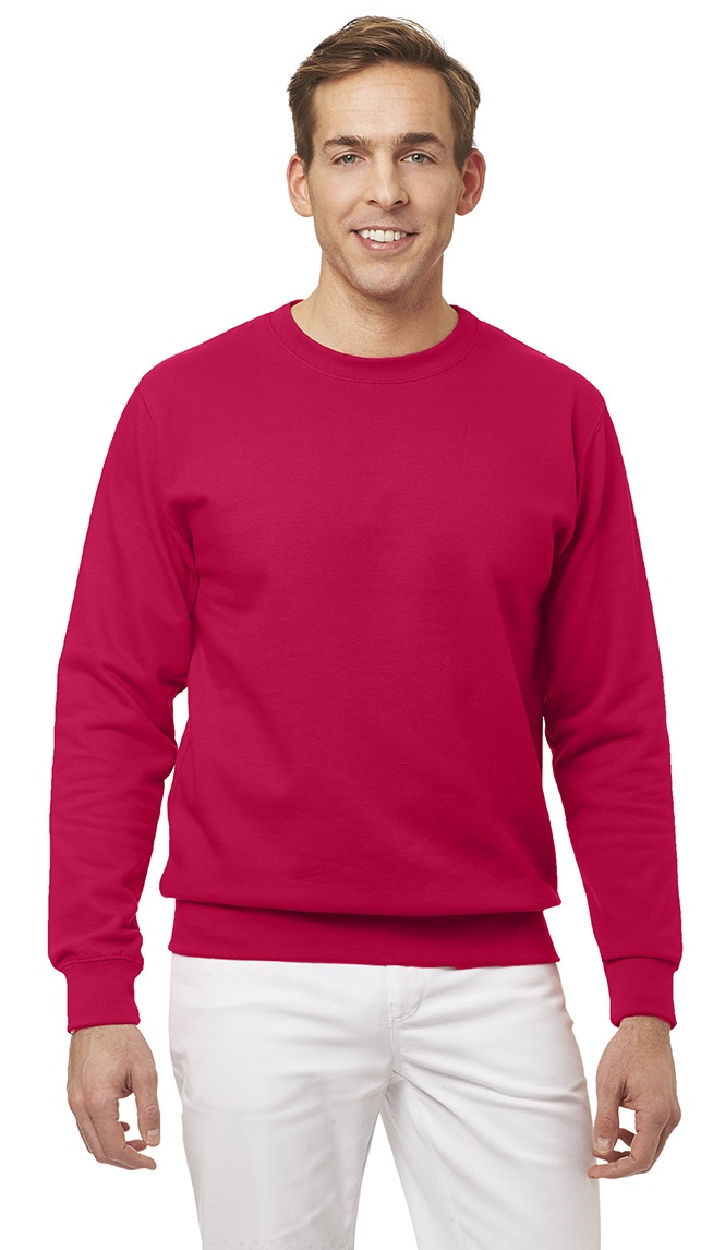 LEIBER-Jobwear, Unisex-Sweatshirt, Arbeits-Berufs-Shirt, ca. 280/m², rot