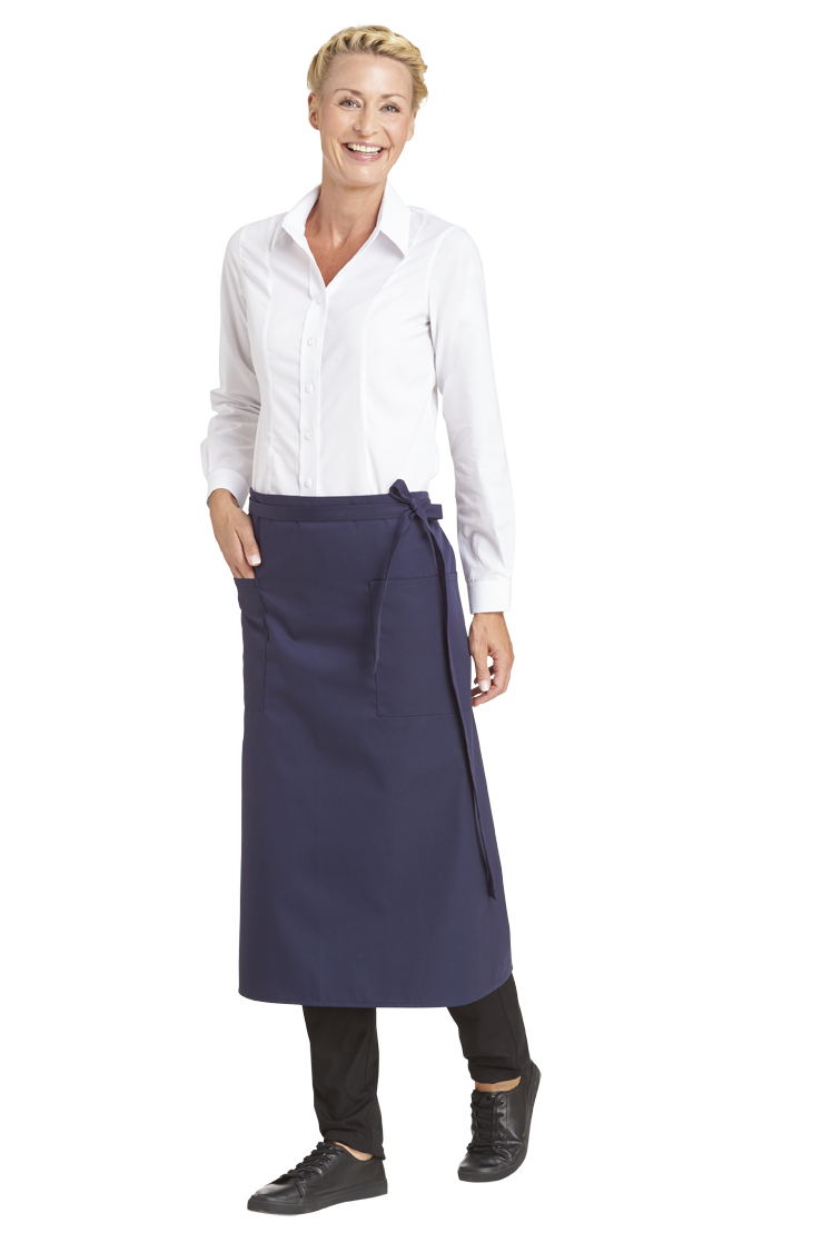LEIBER-Jobwear, Bistroschürze, Arbeits-Berufs-Schürze, Vorbinder, ca. 215g/m², marine