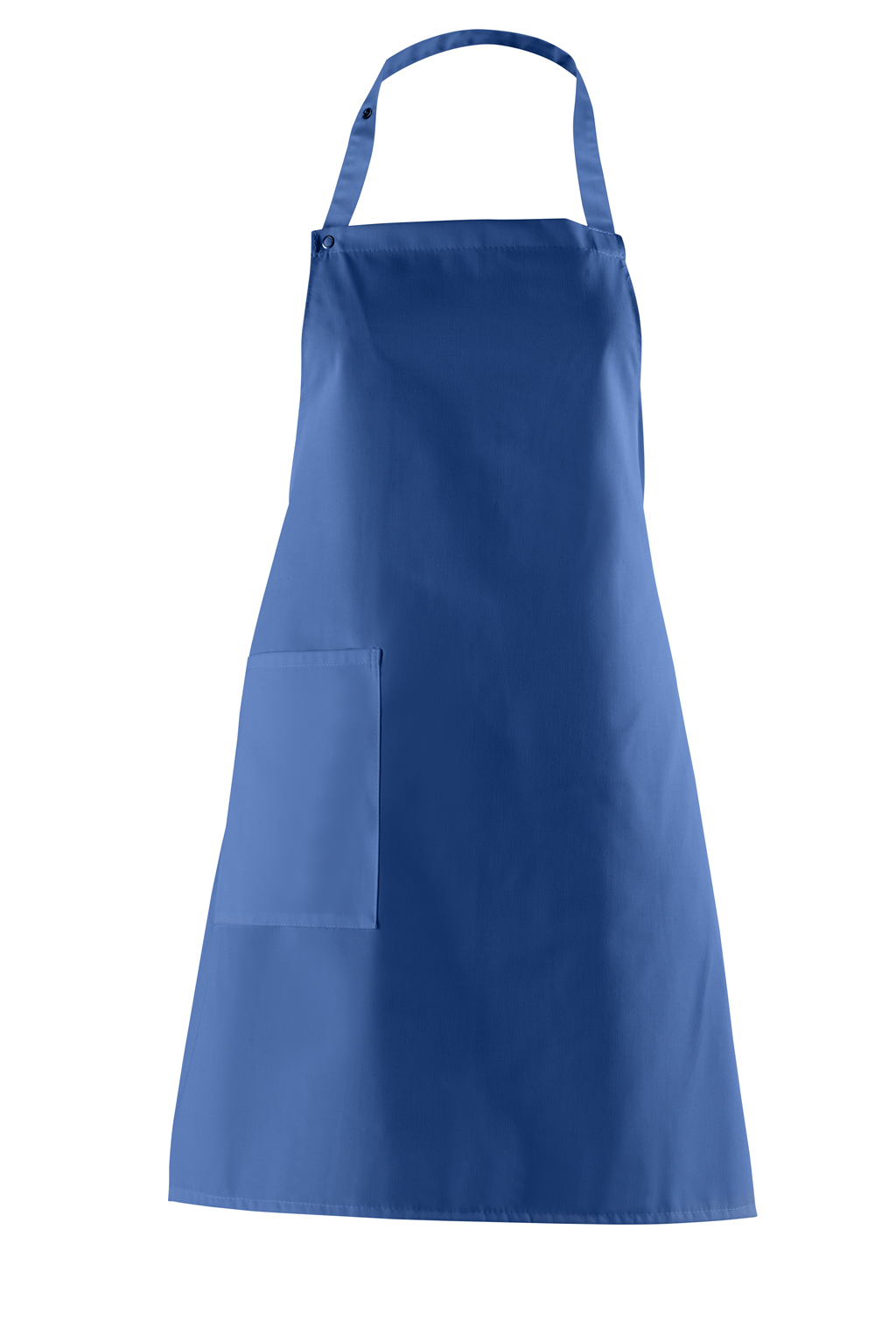 LEIBER-Jobwear, Latzschürze, Arbeits-Berufs-Schürze, Vorbinder, ca. 215g/m², königsblau/weiß