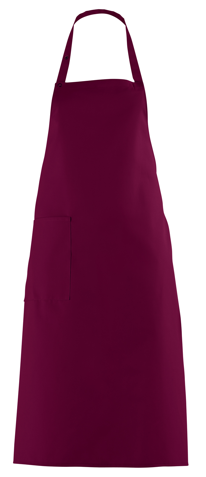 LEIBER-Jobwear, Latzschürze, Arbeits-Berufs-Schürze, Vorbinder, ca. 215g/m², bordeaux