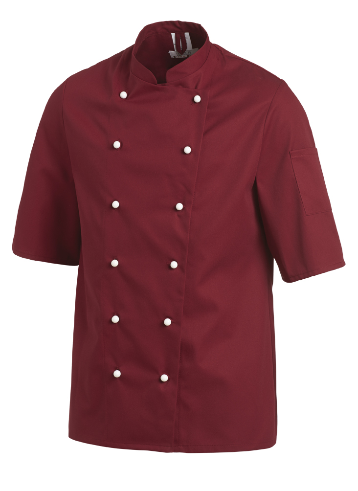 LEIBER-Jobwear, Kochjacke, 1/2 Arm, bordeaux