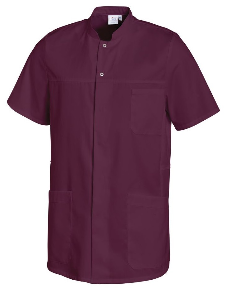 LEIBER-Jobwear, Herren-Kasack, kurzarm, beere