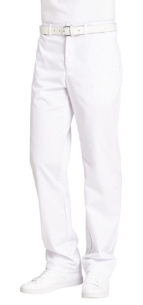 LEIBER-Jobwear, Herren-Arbeits-Berufs-Hose, Bundhose, weiß