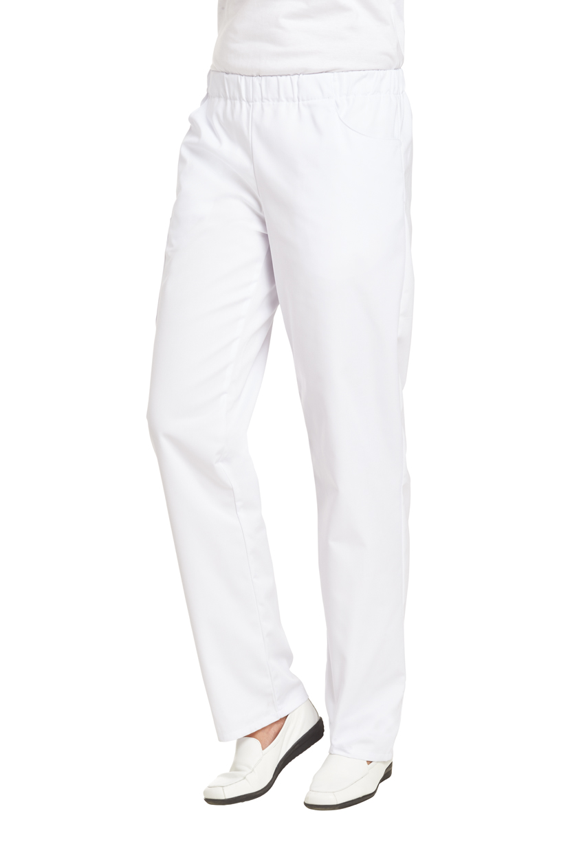 LEIBER-Jobwear, Damen und Herren-Arbeits-Berufs-Hose, Schlupfhose, weiß