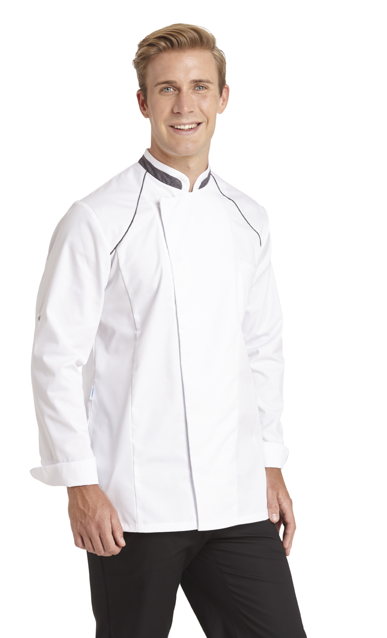Gr.L LEIBER-Workwear, Kochjacke, ca. 190g/m², weiß