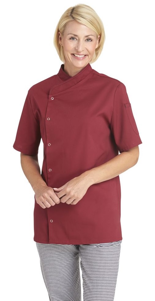 LEIBER-Jobwear, Kochjacke, 1/2 Arm, ca. 215g/m², bordeaux