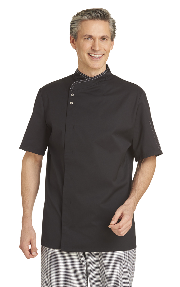 LEIBER-Jobwear, Herren-Kochjacke, ca. 180g/m², schwarz