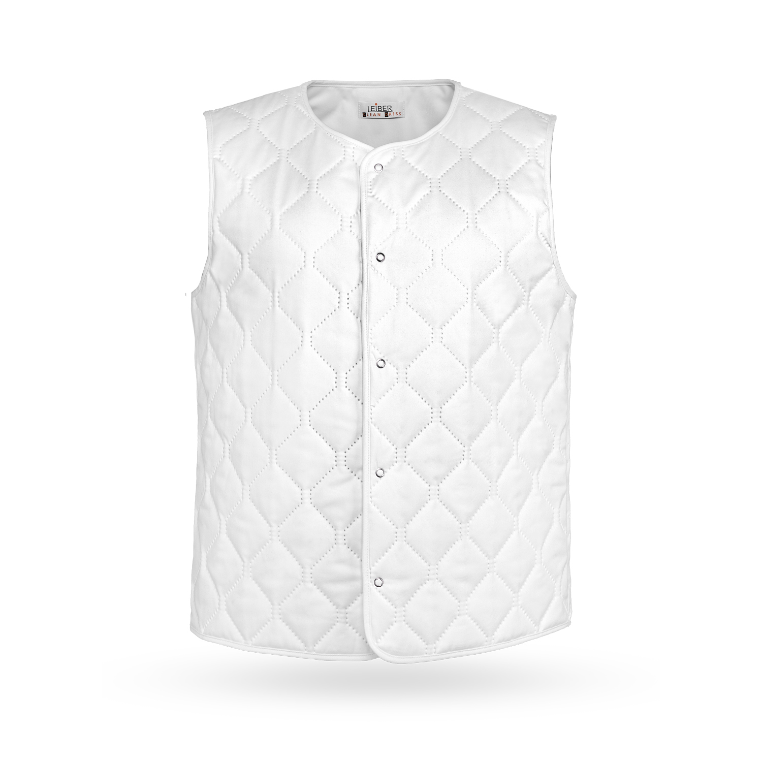 LEIBER-Jobwear, Weste wattiert ca. 500 g/m², Unisex, weiß