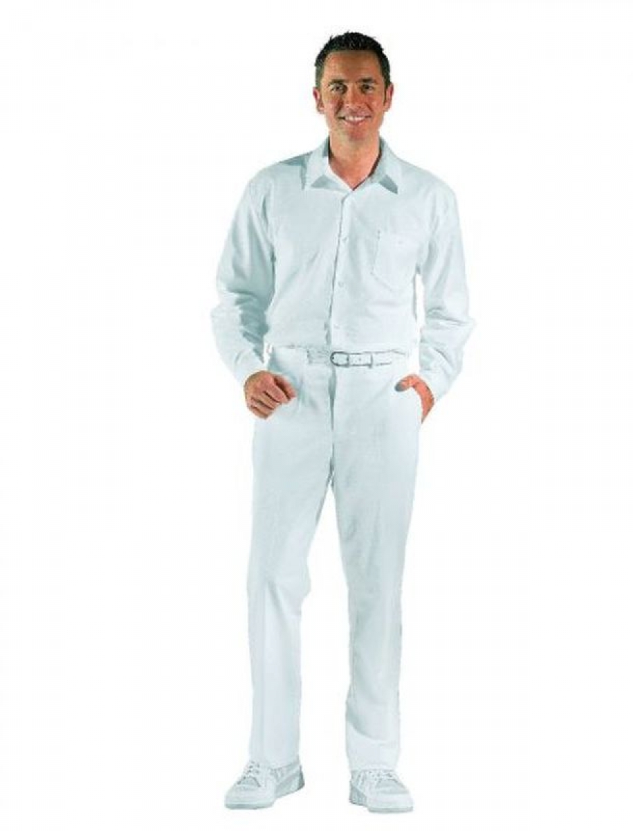 Gr.98 LEIBER Herrenhose Arbeitshose Berufshose Medizin Pflege Praxis weiß