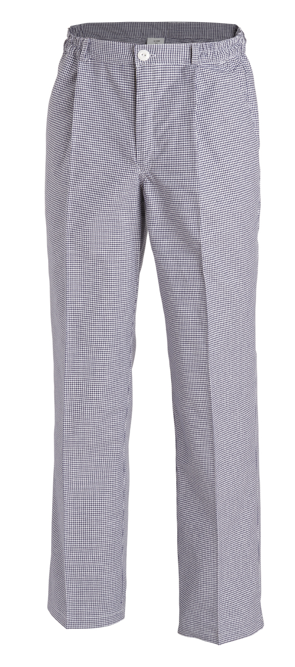 LEIBER-Jobwear, Kochhose, Bäckerhose, Damen und Herren, blau/weiß Hahnentritt