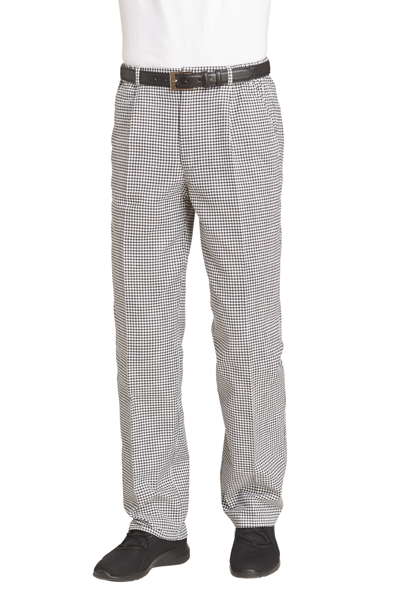 LEIBER-Jobwear, Kochhose, Bäckerhose, Damen und Herren, schwarz/weiss-pepita